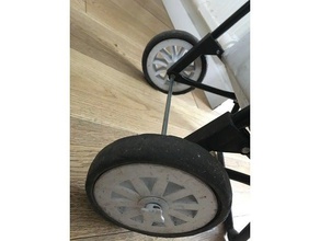roda de carrinho compras saco substituição partes 3d print model - Mito3D