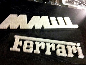 ferrari logo badge emblème d'autres 3d print model - Mito3D