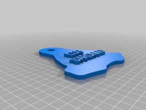 portachiavi pinguino lugsaronno de porte-clés personnalisé 3d print model - Mito3D