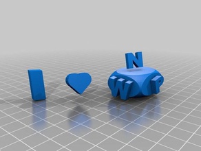 copy heart prism other 3d print model - Mito3D