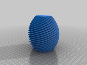 my customized spiral vase2 decor 3d print model - Mito3D