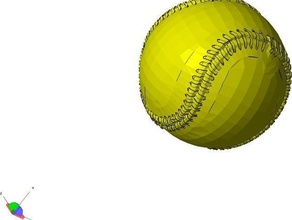 palla da baseball sculture 3d print model - Mito3D
