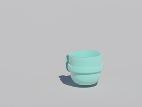 teacup household 3d print model - Mito3D