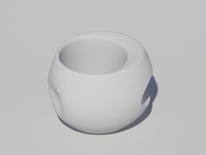 modern pinch teacup other 3d print model - Mito3D