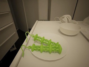 chain link Ohrringe 3d print model - Mito3D
