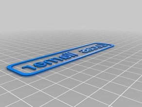 my customized name tag signs logos 3d print model - Mito3D