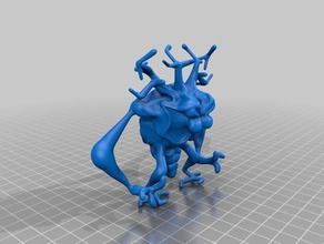 root-bug Kreaturen lake erie monster nittee grittee Ausbruch See 3d print model - Mito3D