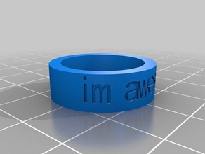 im awesome-ring Ringe angepasst 3d print model - Mito3D