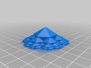 my customized honeycomb fractal math art 3d print model - Mito3D