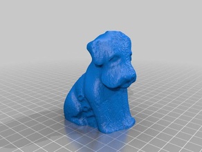 dog forging art makerbotdigitizer scan 3d print model - Mito3D