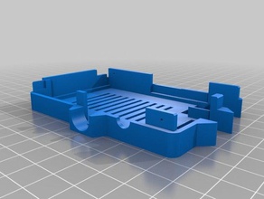 slated pi case top other 3d print model - Mito3D