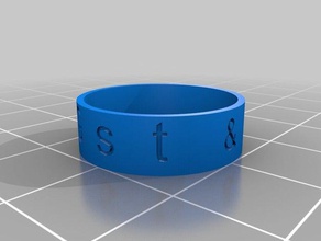 gst&yyy anéis personalizado 3d print model - Mito3D