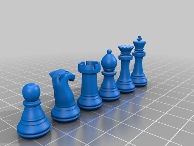 satranç stl set 3D print model - Mito3D