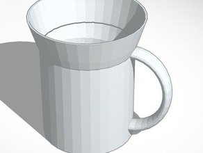 kophiey muggh kitchen dining cup tinkercad 3d print model - Mito3D