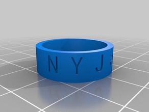 jets les anneaux personnalisé 3d print model - Mito3D