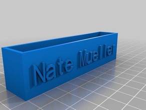 de negocios titular la tarjeta nate oficina personalizado 3d print model - Mito3D