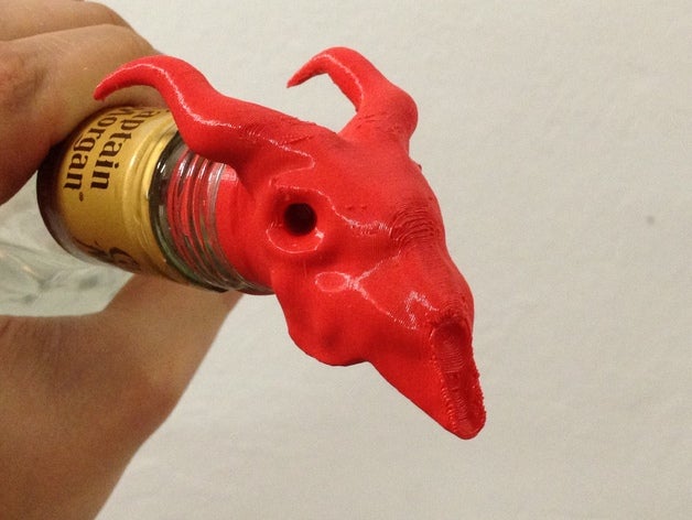 keçi kafası likör pourer mutfak yemek 3D print model - Mito3D