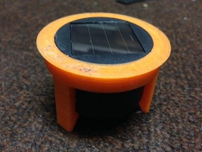 anello adattatore solare coperchio makies zucca lanterna all'aperto giardino jack-o-lantern 3d print model - Mito3D