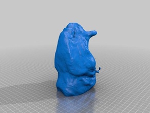 brontotherid lernen makerbotdigitizer scan 3d print model - Mito3D