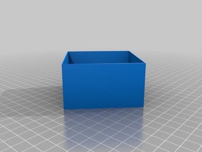 1 boîte ohne deckel 50x50x40 les conteneurs personnalisé 3d print model - Mito3D