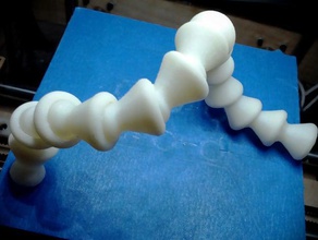 un tuyau flexible de 14 d'autres joint à rotule douille bille la chaîne liens loc-line locline mise niveau partie le mont supportless utile 3d print model - Mito3D