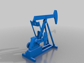 pumpjack diğer Jeoloji istatistik araştırma yağ petrol sahası kuyusu pompa jack texas oyuncak 3d print model - Mito3D