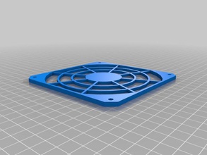 120mm fan grille other 3d print model - Mito3D