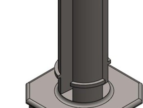kleiner radius-spool-holder soporte para carrete con radio chico 3d Drucker - Zubehör carril 3d print model - Mito3D