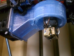 40mm ducted fan shroud other dyson air multiplier j-head mendel prusa 40 mm damper 3d print model - Mito3D