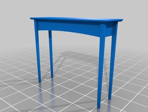 table de deux tiroirs modèle meubles 3d print model - Mito3D