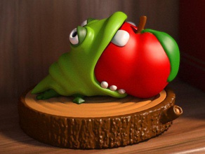 mascota monstruo cortante las esculturas Artista 3d mag animal apple carácter de juguete zbrush 3dartistmag 3d print model - Mito3D