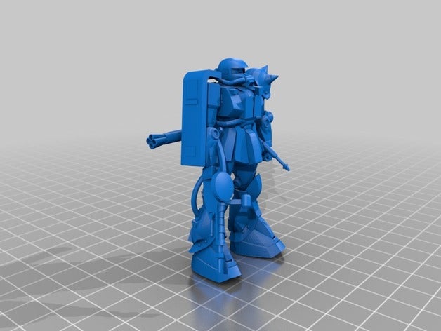 zaku Modell Roboter mecha - 3D print model - Mito3D