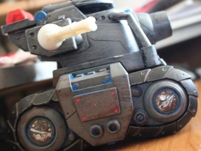 oyuncak tank gattling cannon diğer model openscad wargame 3d print model - Mito3D
