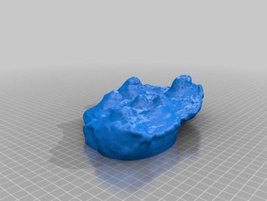 Kalkstein Konkretion des moines-Serie durchsucht Replikate Geologie geoscience iowastate makerbotdigitizer 3d print model - Mito3D