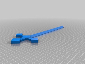longue personnalisé épée l'art 3d print model - Mito3D