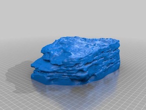 cross-bedded sandstone learning geology geoscience iowa state makerbotdigitizer scan sediment 3d print model - Mito3D