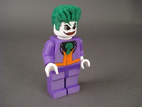joker people batman minifig 3d print model - Mito3D