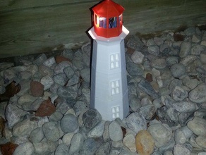 solar lighthouse outdoor garden lighting 3d print model - Mito3D