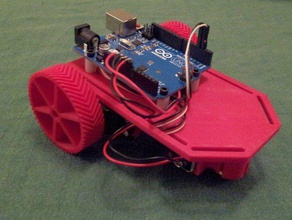 arduino robot chassis servo robotics make makerspace print simple weekend 3d print model - Mito3D