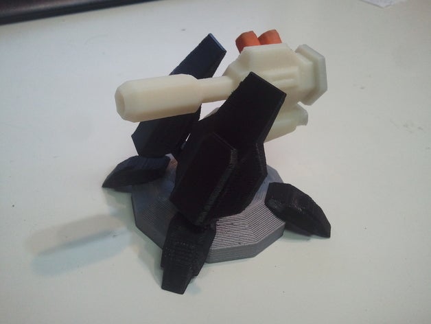 auto torretta altri 40k cannon la pistola starcraft 3D print model - Mito3D