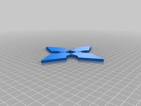stella ninja 4 punti puntelli 3d print model - Mito3D