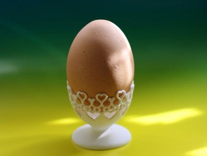 egg cup small hearts other Eierbecher 3d print model - Mito3D