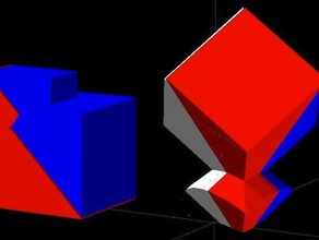 rubiks cube gefärbt Rätsel openscad stickerless 3d print model - Mito3D