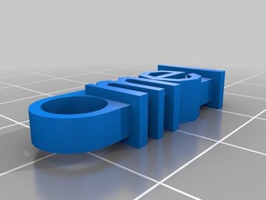 mon message personnalisé mel trousseau de clés organisation 3d print model - Mito3D