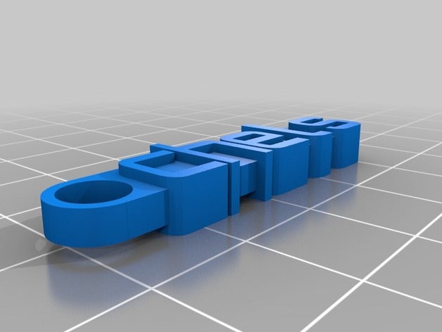 my customized message chels keychain organization 3D print model - Mito3D