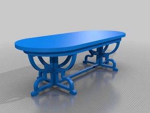 Tabelle Modell Möbel 3d print model - Mito3D