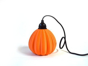 citrouille domar aka Kürbis-Lampe Dekor fabshop halloween orange samuel bernier 3d print model - Mito3D