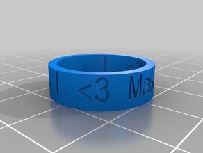 il mio personalizzato anello rp2 anelli 3d print model - Mito3D