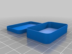 paramétrique à coins arrondis de la boîte les conteneurs biseau personnalisables customizer le boîtier rayon 3d print model - Mito3D