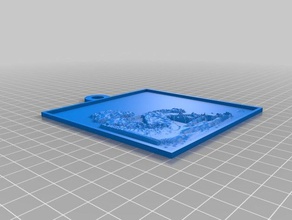 portal chell lith 2d a arte personalizado 3d print model - Mito3D